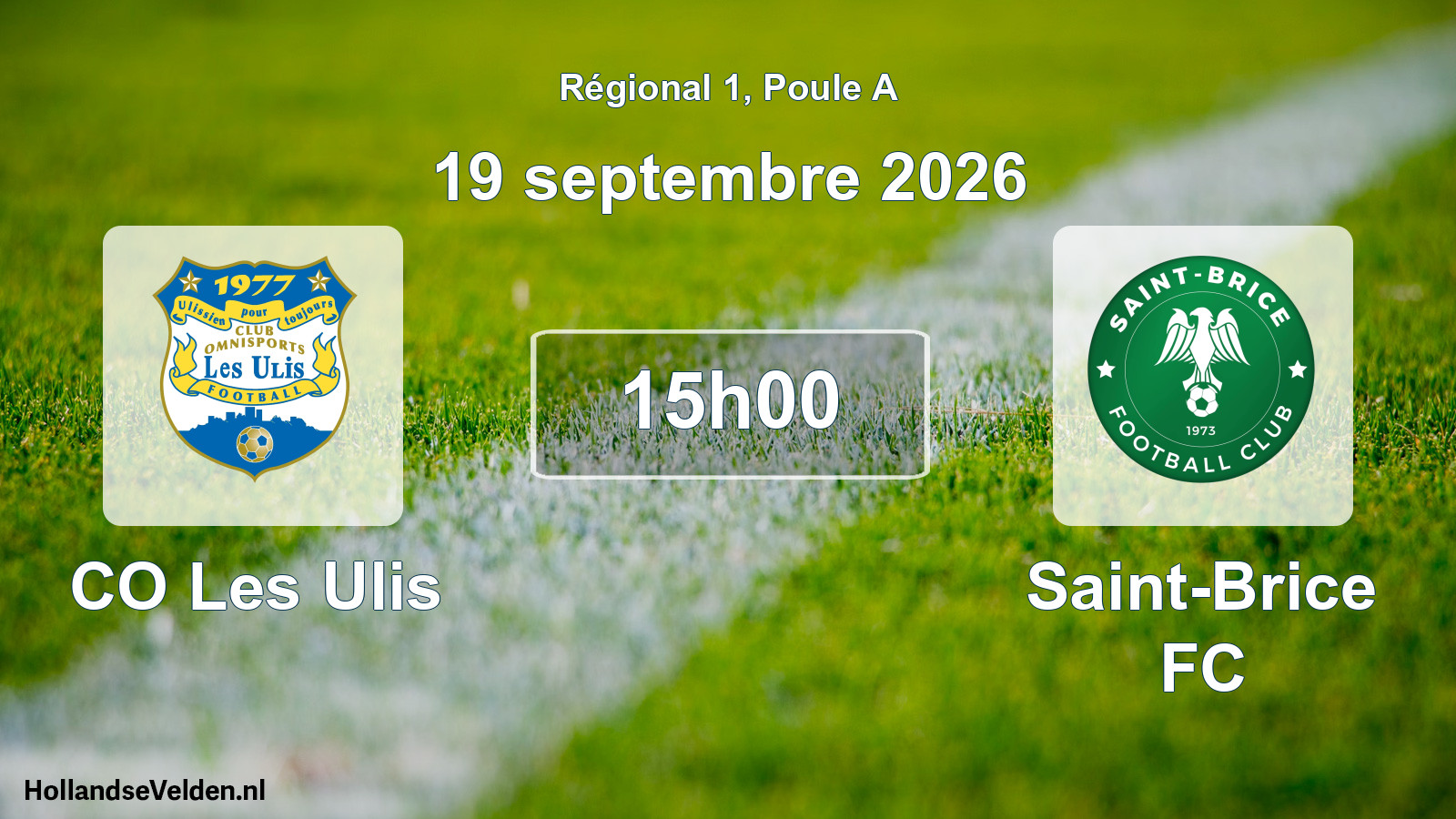 Scheduled Match: CO Les Ulis - Saint-Brice FC (19 September 2026)