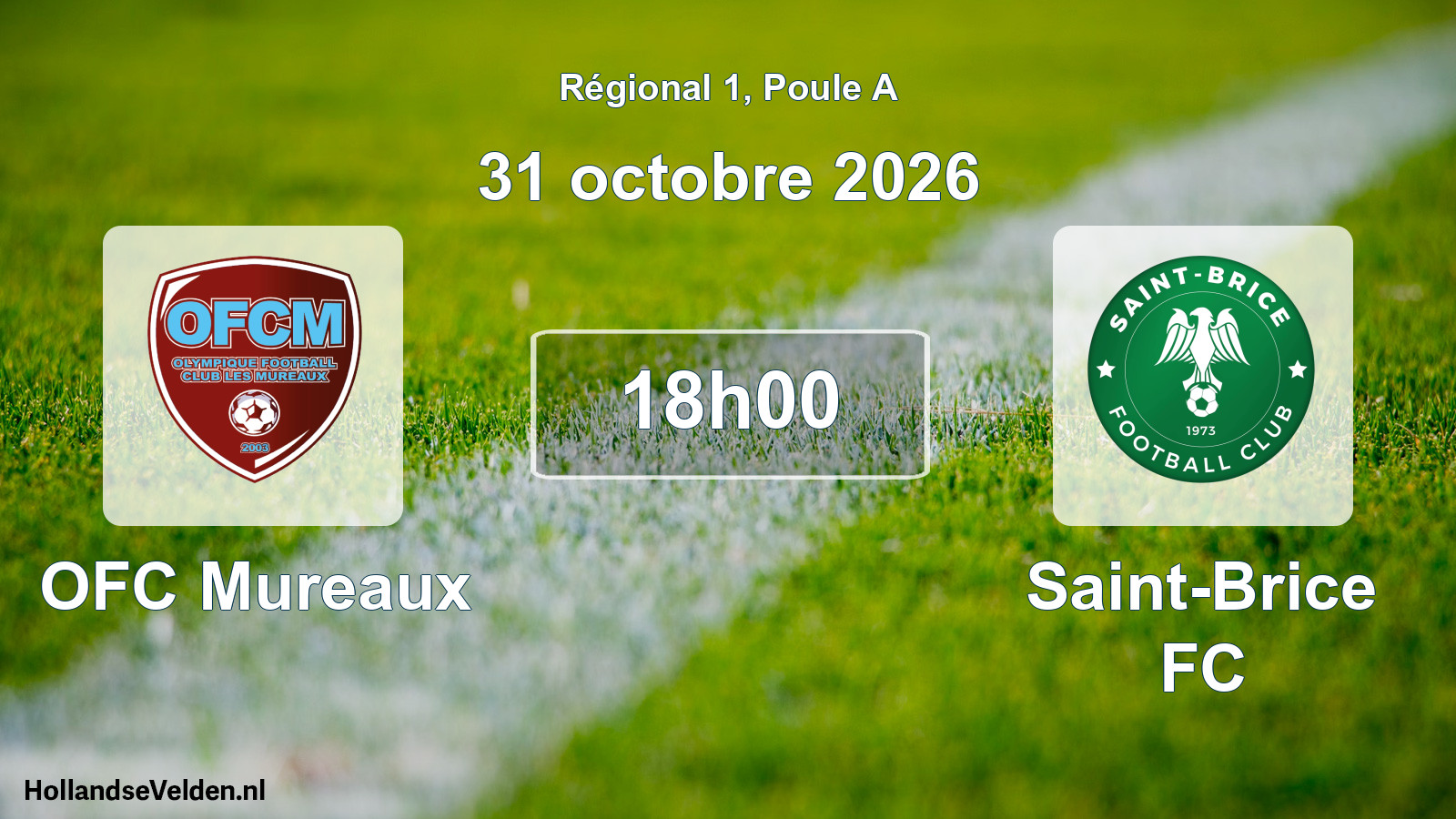 Scheduled Match: OFC Mureaux - Saint-Brice FC (31 October 2026)