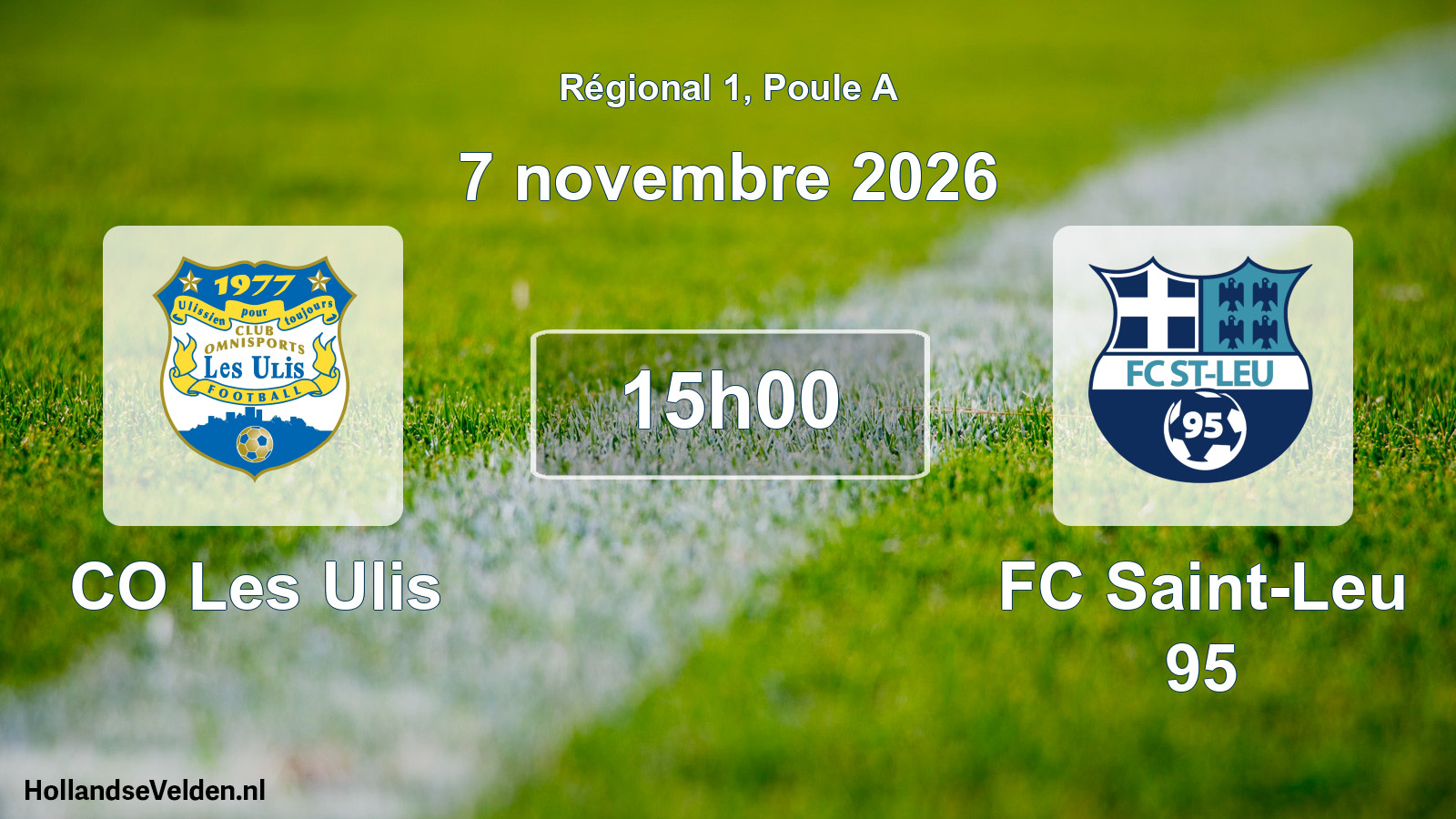 Scheduled Match: CO Les Ulis - FC Saint-Leu 95 (7 November 2026)