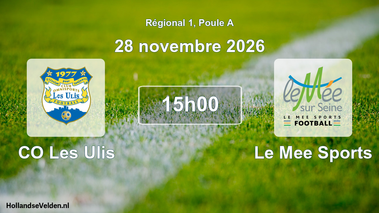 Scheduled Match: CO Les Ulis - Le Mee Sports (28 November 2026)