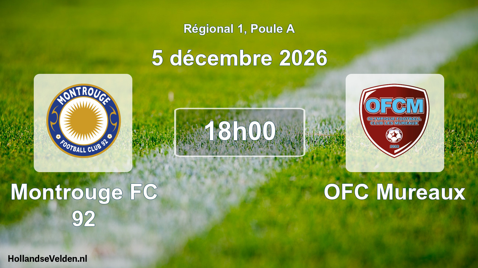 Scheduled Match: Montrouge FC 92 - OFC Mureaux (5 December 2026)