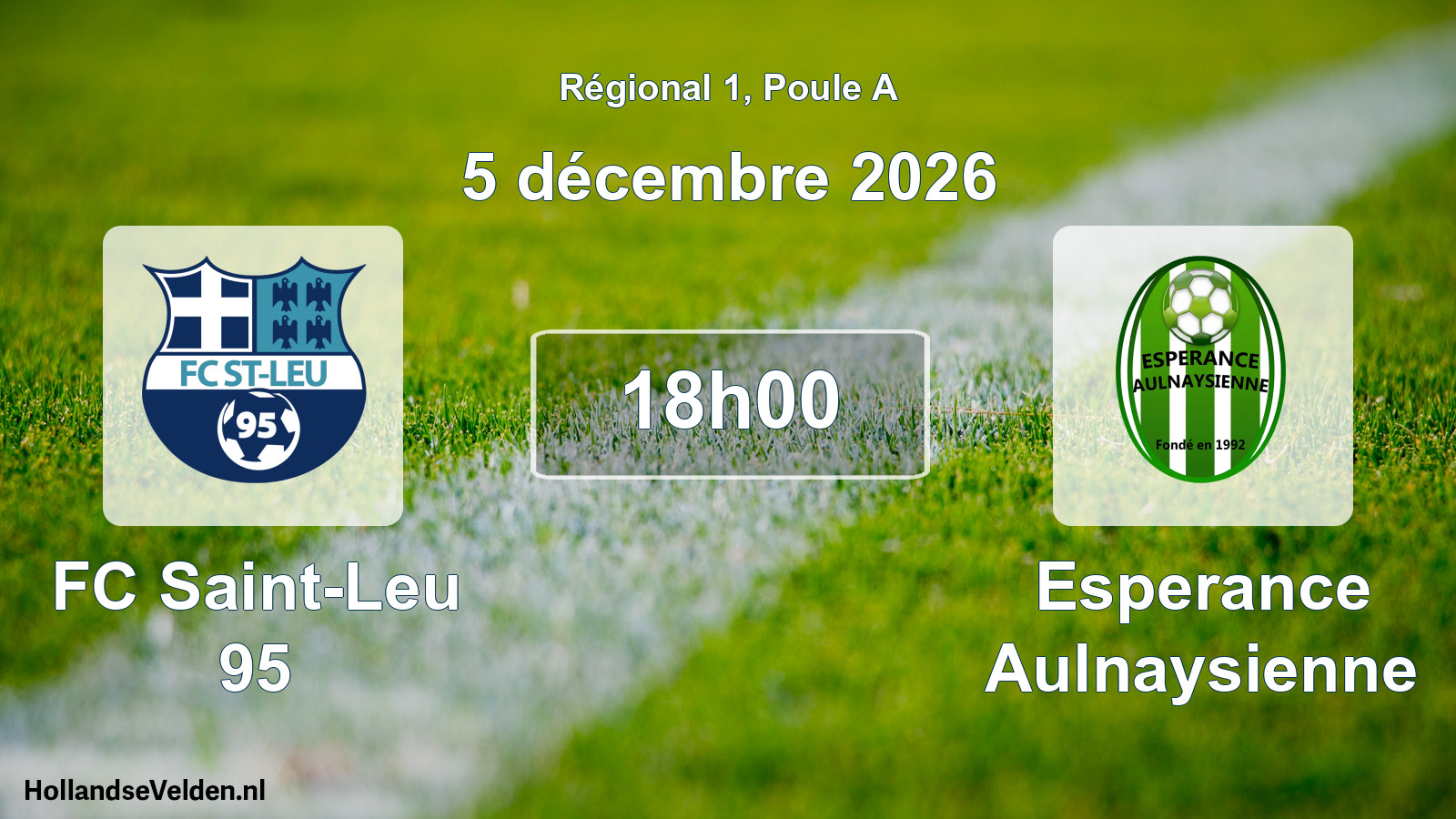 Scheduled Match: FC Saint-Leu 95 - Esperance Aulnaysienne (5 December 2026)