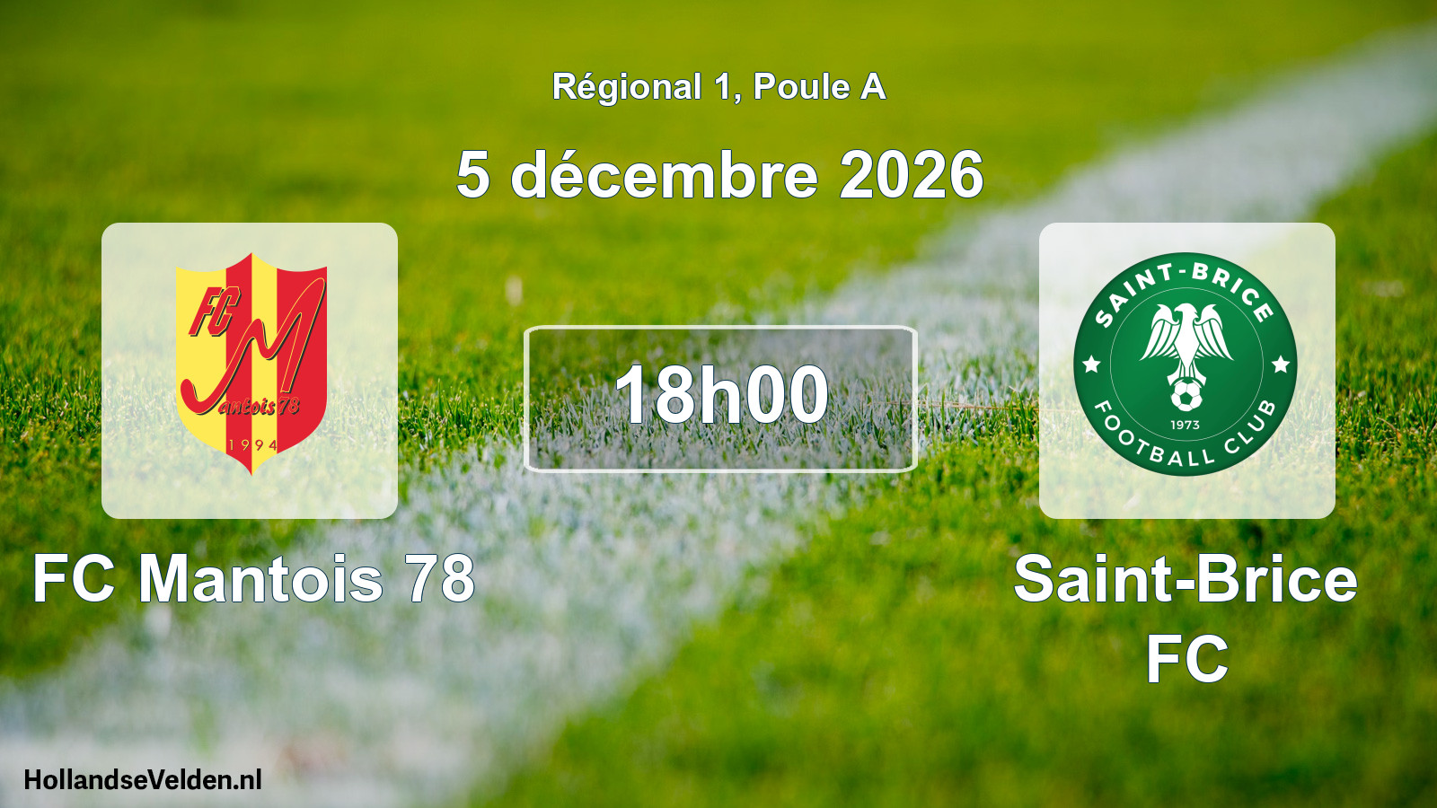 Scheduled Match: FC Mantois 78 - Saint-Brice FC (5 December 2026)