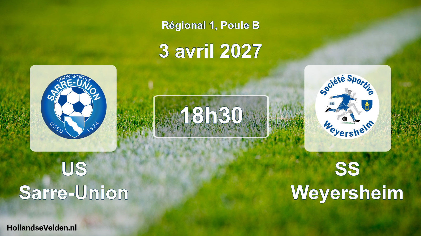 Match programmé: US Sarre-Union - SS Weyersheim (3 avril 2027)