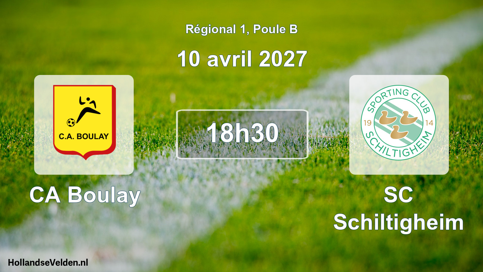 Scheduled Match: CA Boulay - SC Schiltigheim (10 April 2027)