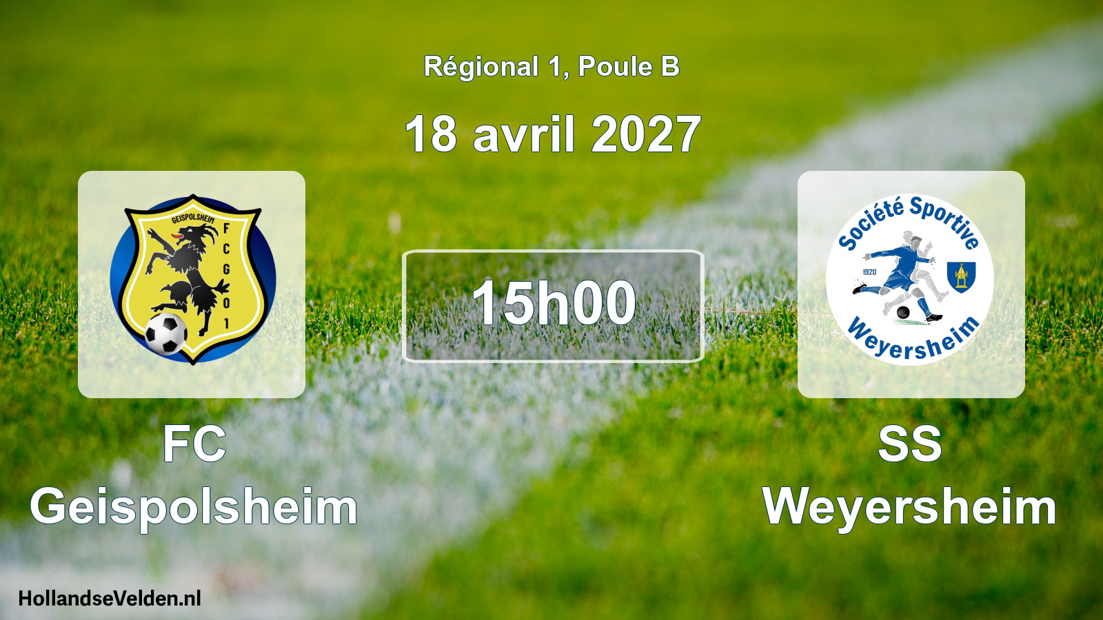 Scheduled Match: FC Geispolsheim - SS Weyersheim (18 April 2027)