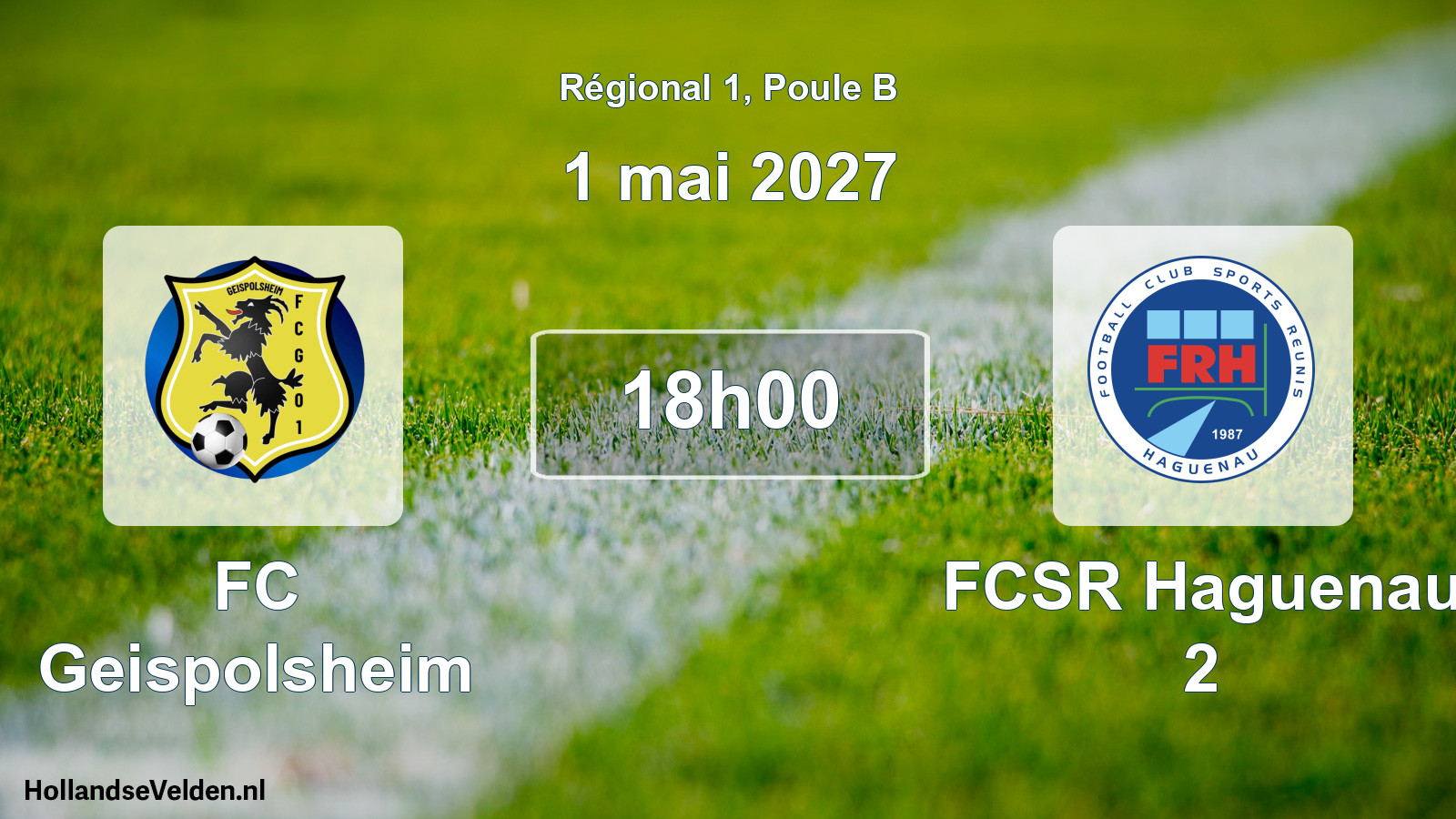 Scheduled Match: FC Geispolsheim - FCSR Haguenau 2 (1 May 2027)