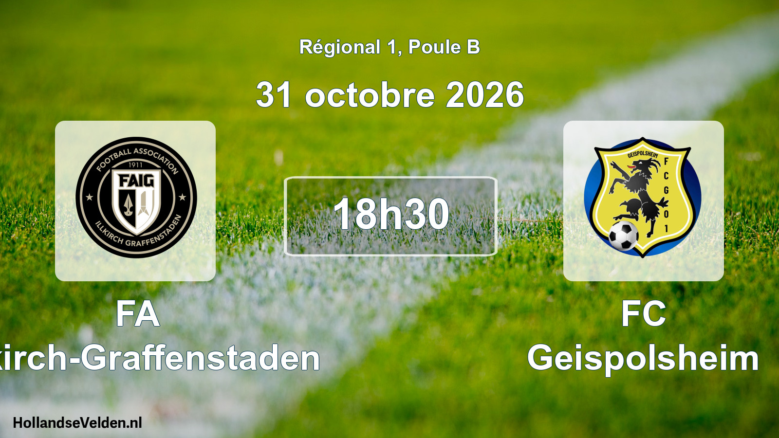 Scheduled Match: FA Illkirch-Graffenstaden - FC Geispolsheim (31 October 2026)