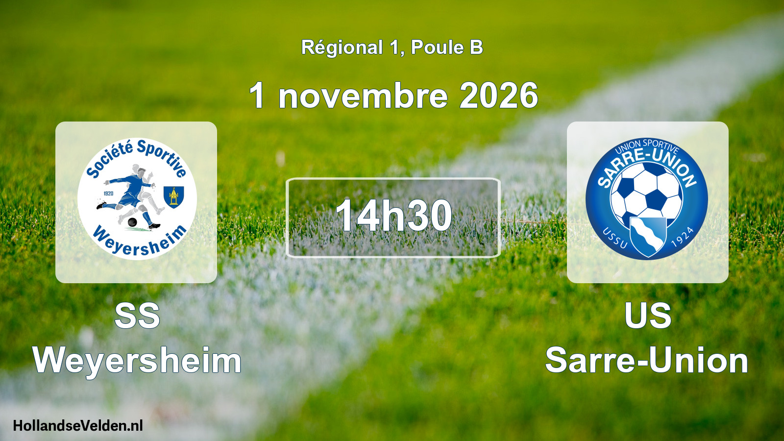 Match programmé: SS Weyersheim - US Sarre-Union (1 novembre 2026)