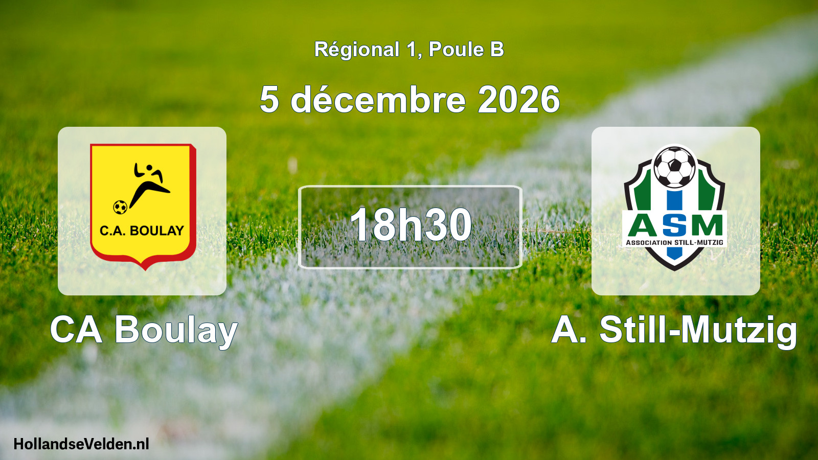 Match programmé: CA Boulay - A. Still-Mutzig (5 décembre 2026)