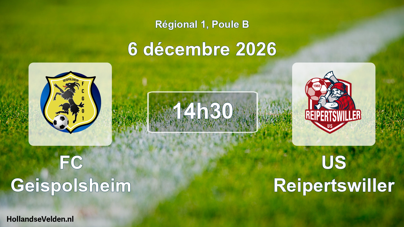 Scheduled Match: FC Geispolsheim - US Reipertswiller (6 December 2026)