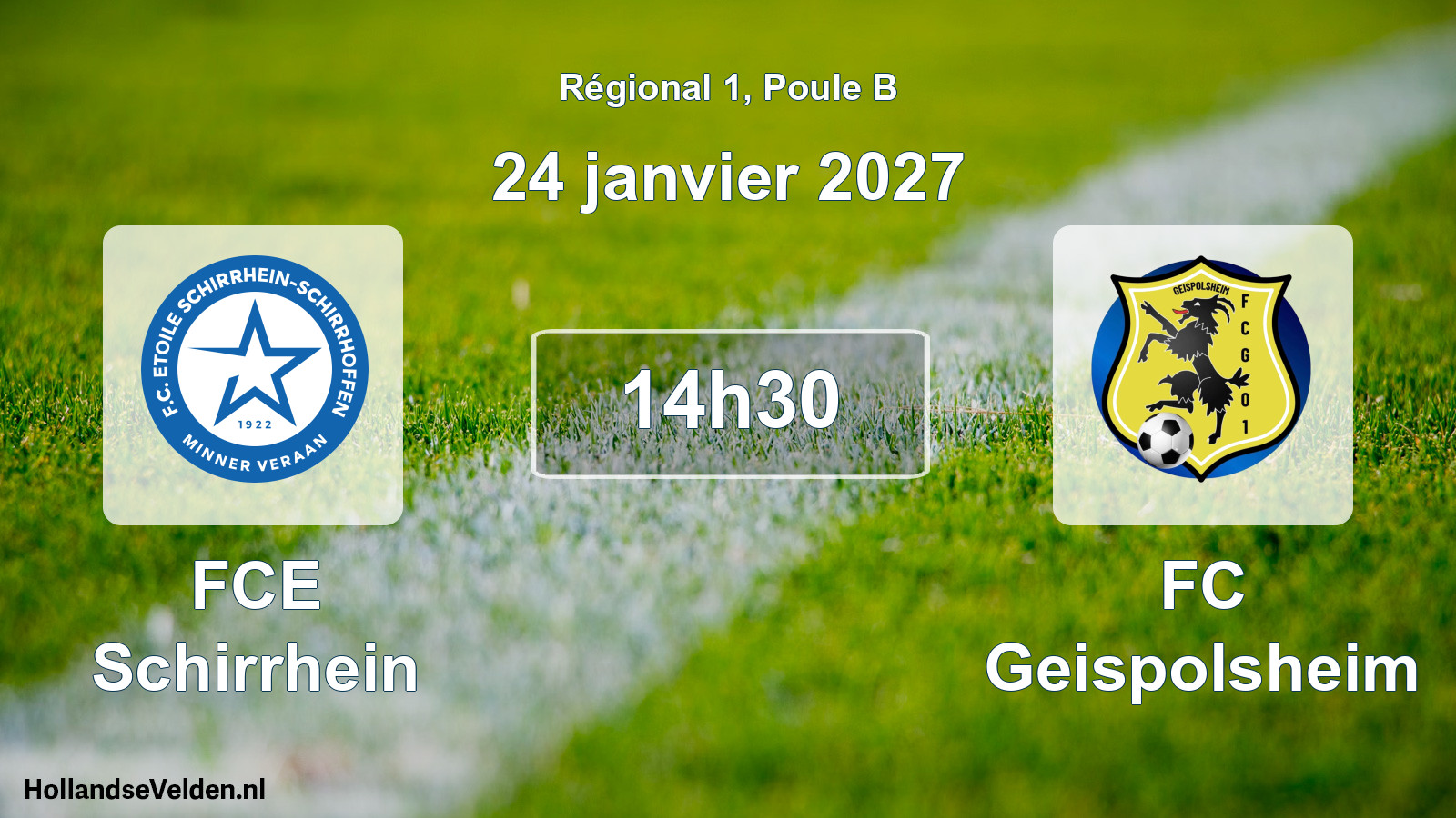 Scheduled Match: FCE Schirrhein - FC Geispolsheim (24 January 2027)