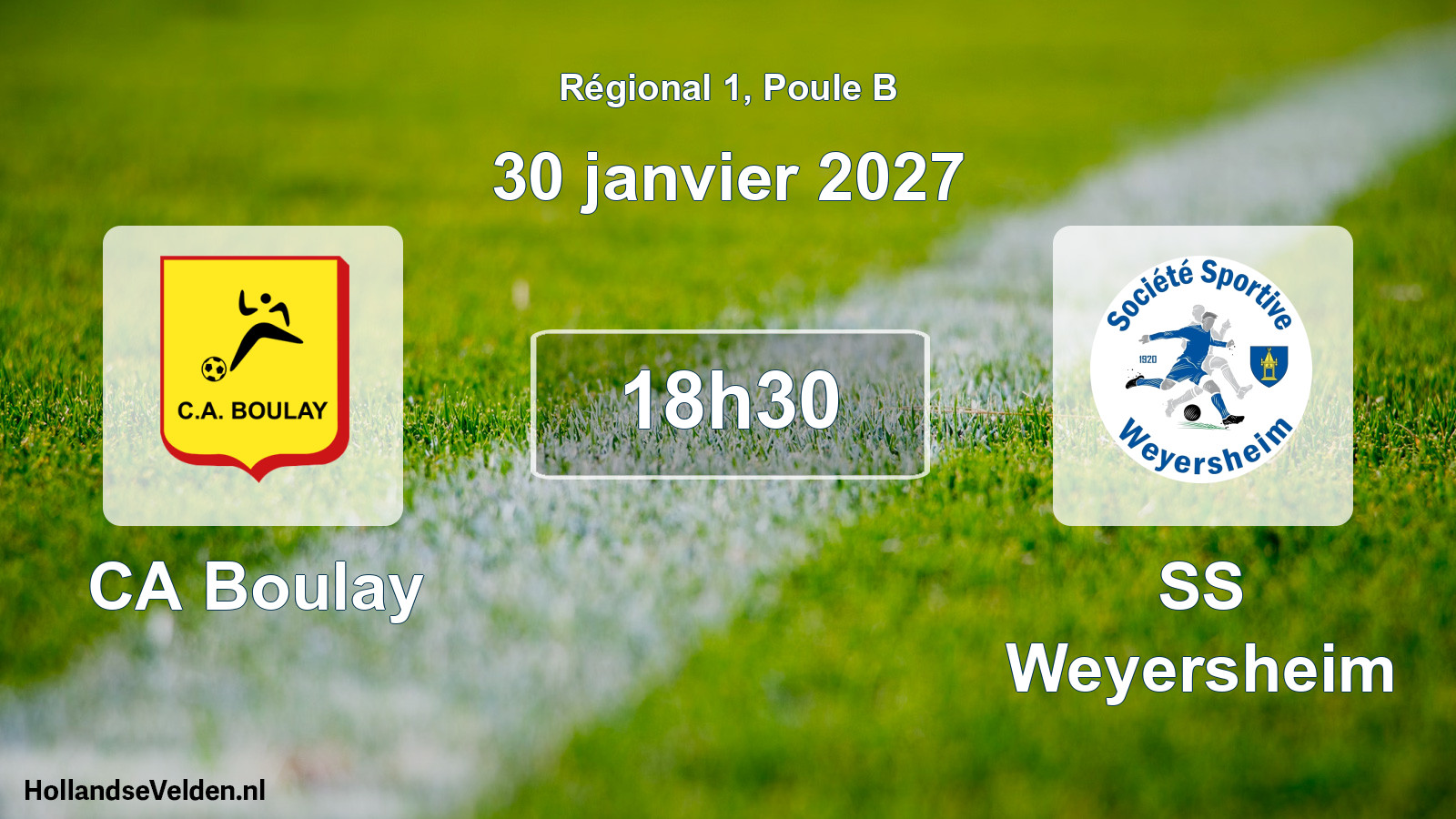 Scheduled Match: CA Boulay - SS Weyersheim (30 January 2027)