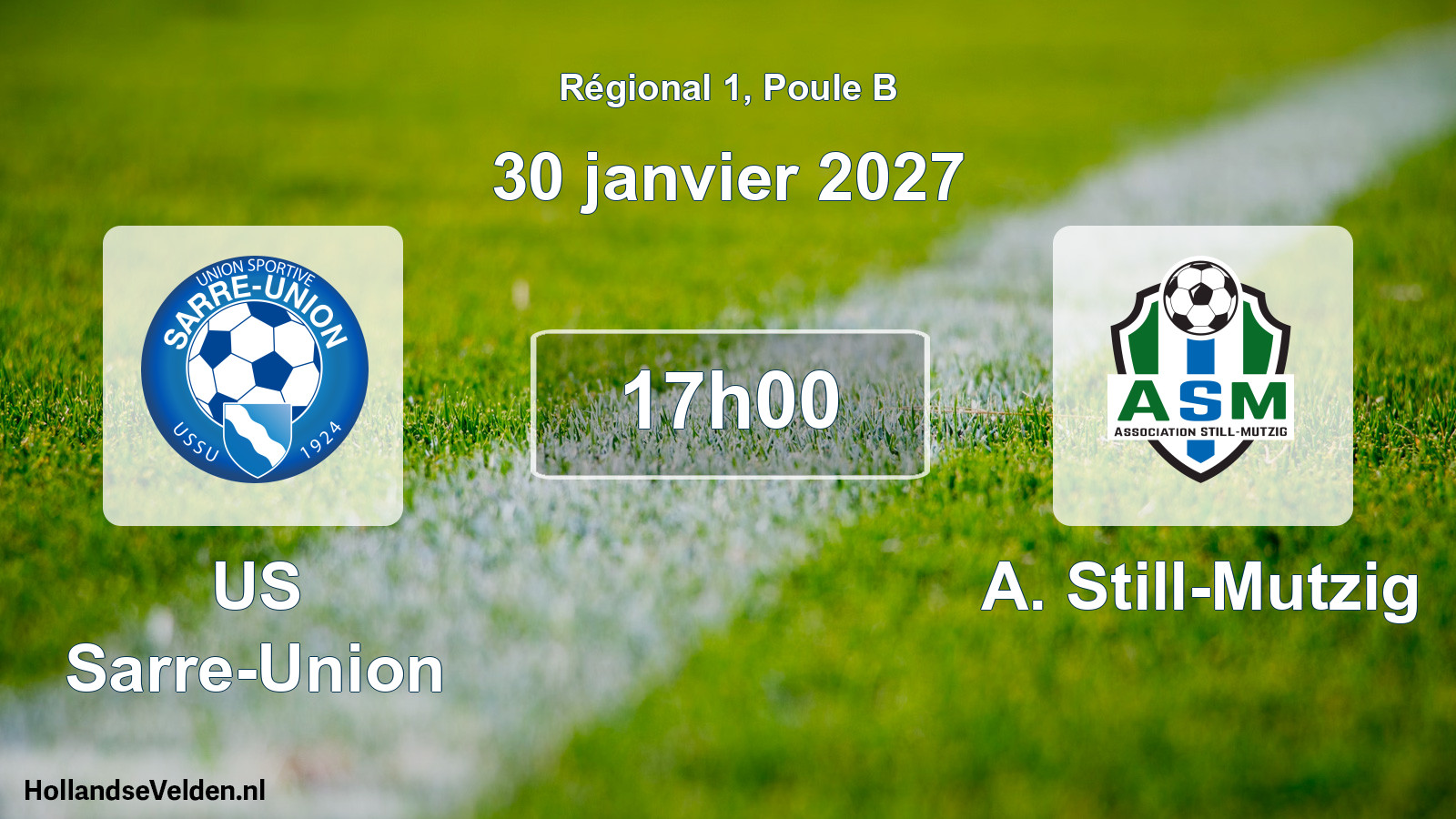 Scheduled Match: US Sarre-Union - A. Still-Mutzig (30 January 2027)