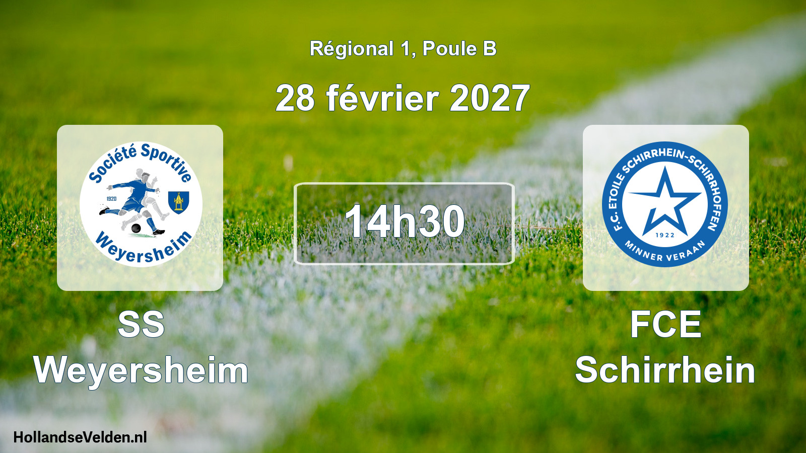 Scheduled Match: SS Weyersheim - FCE Schirrhein (28 February 2027)