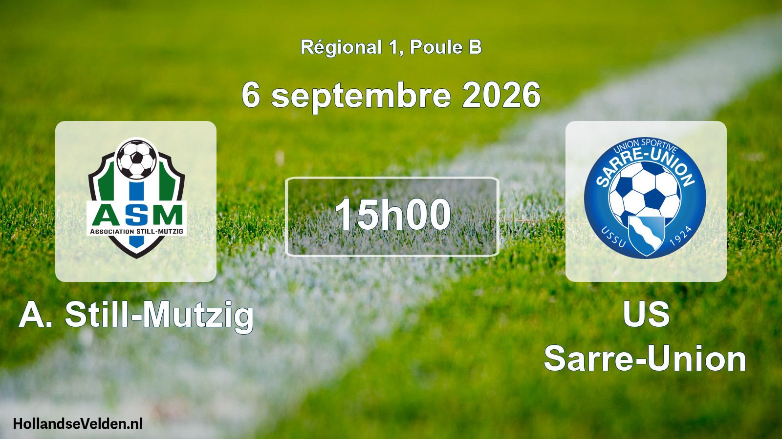 Scheduled Match: A. Still-Mutzig - US Sarre-Union (6 September 2026)