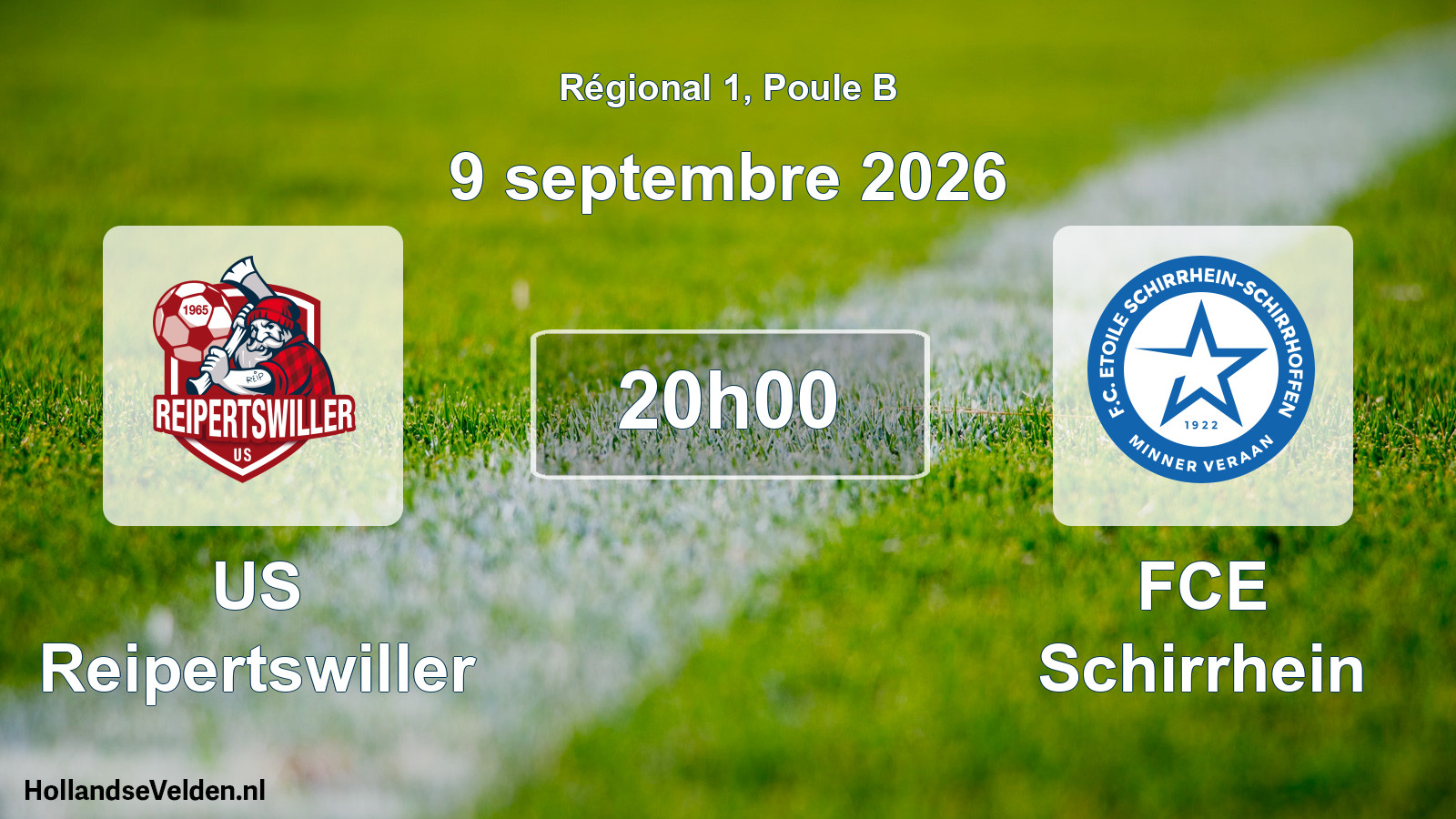 Scheduled Match: US Reipertswiller - FCE Schirrhein (9 September 2026)