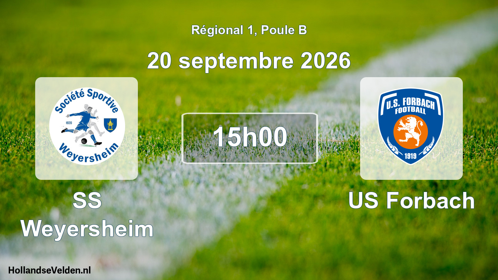 Scheduled Match: SS Weyersheim - US Forbach (20 September 2026)