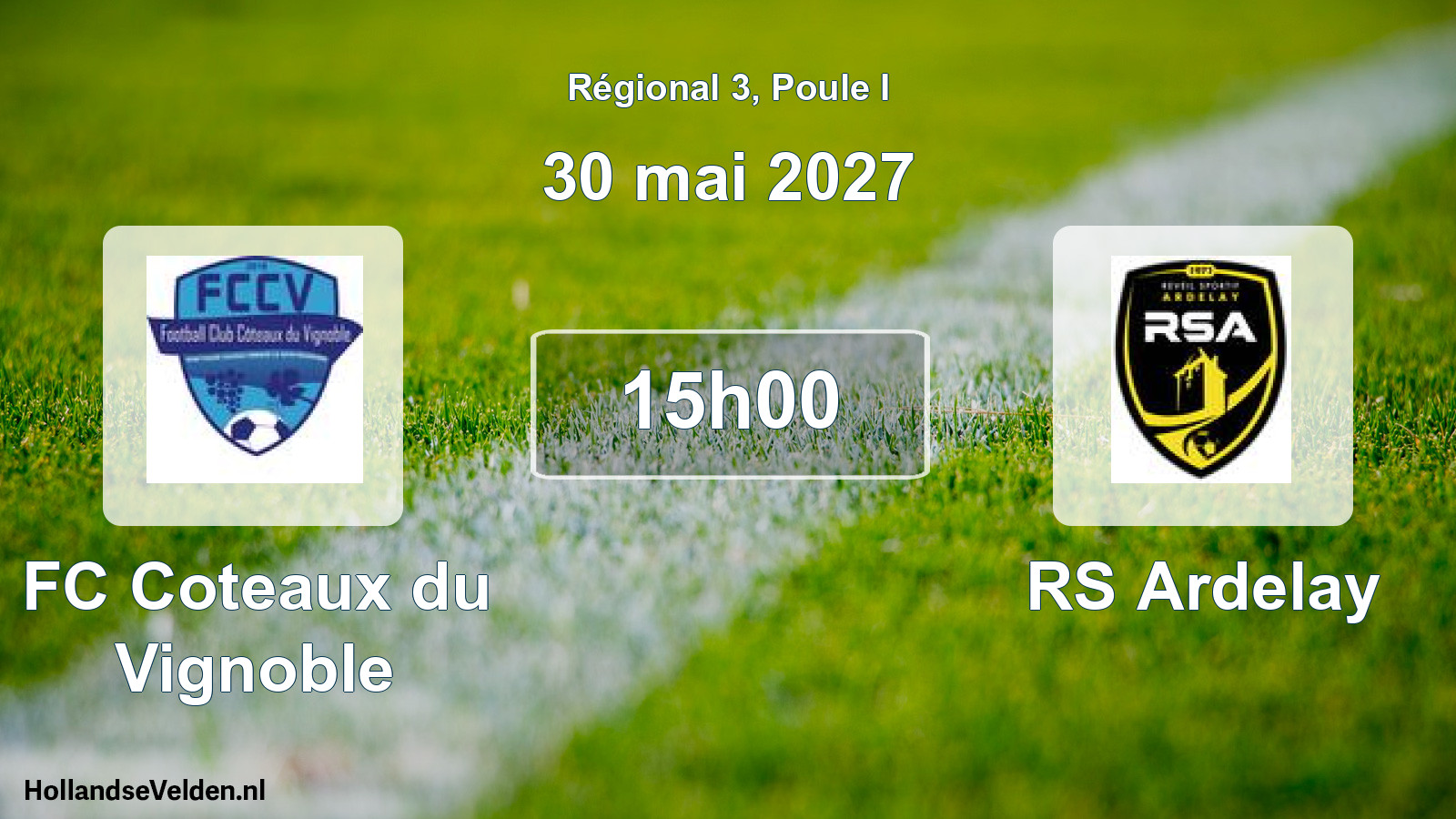 Scheduled Match: FC Coteaux du Vignoble - RS Ardelay (30 May 2027)