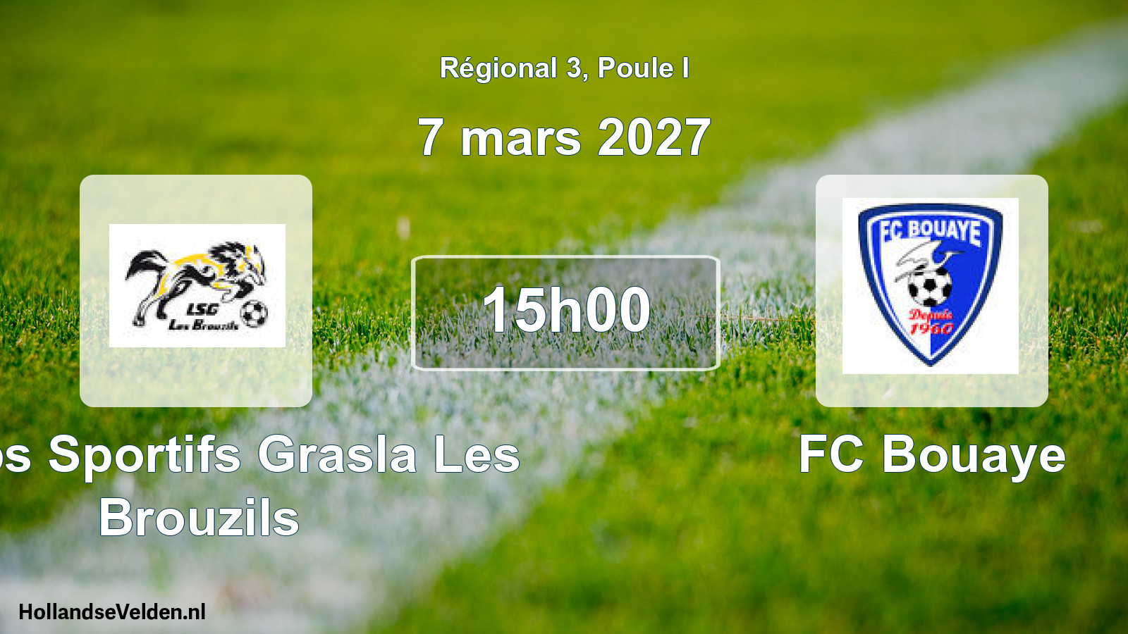 Scheduled Match: Loups Sportifs Grasla Les Brouzils - FC Bouaye (7 March 2027)