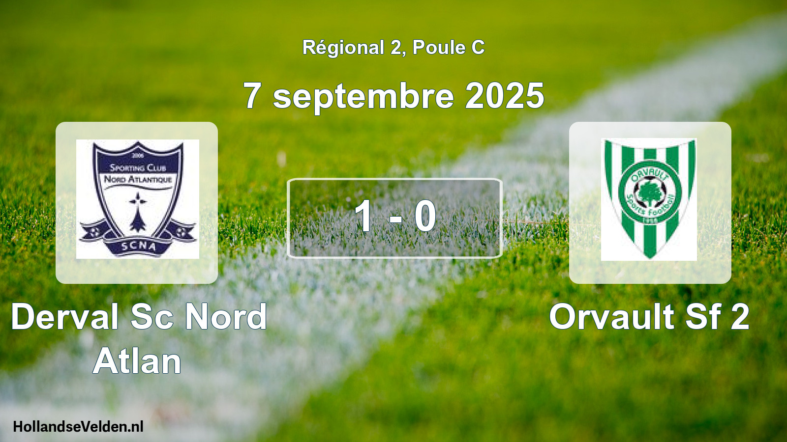 Gespeelde wedstrijd: Derval Sc Nord Atlan - Orvault Sf 2 1 - 0 (7 september 2025)