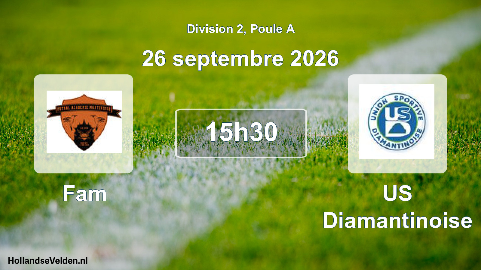 Match programmé: Fam - US Diamantinoise (26 septembre 2026)