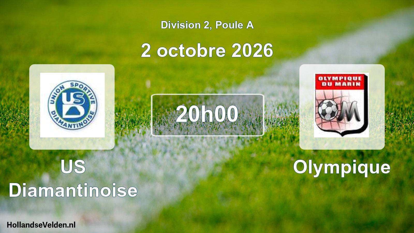 Match programmé: US Diamantinoise - Olympique (2 octobre 2026)