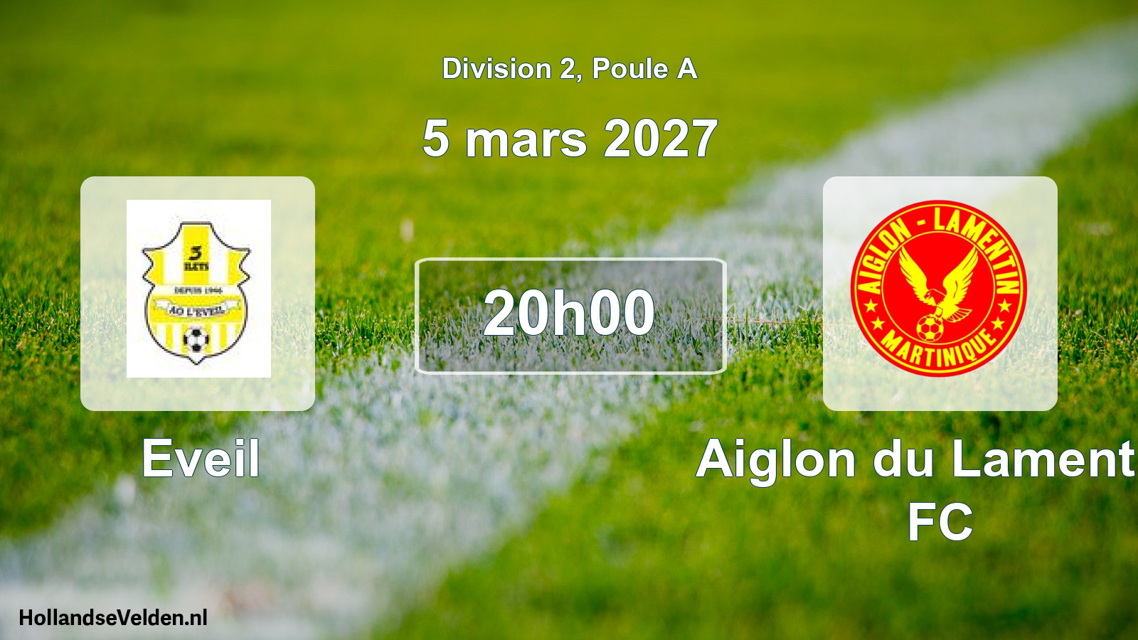 Match programmé: Eveil - Aiglon du Lamentin FC (5 mars 2027)