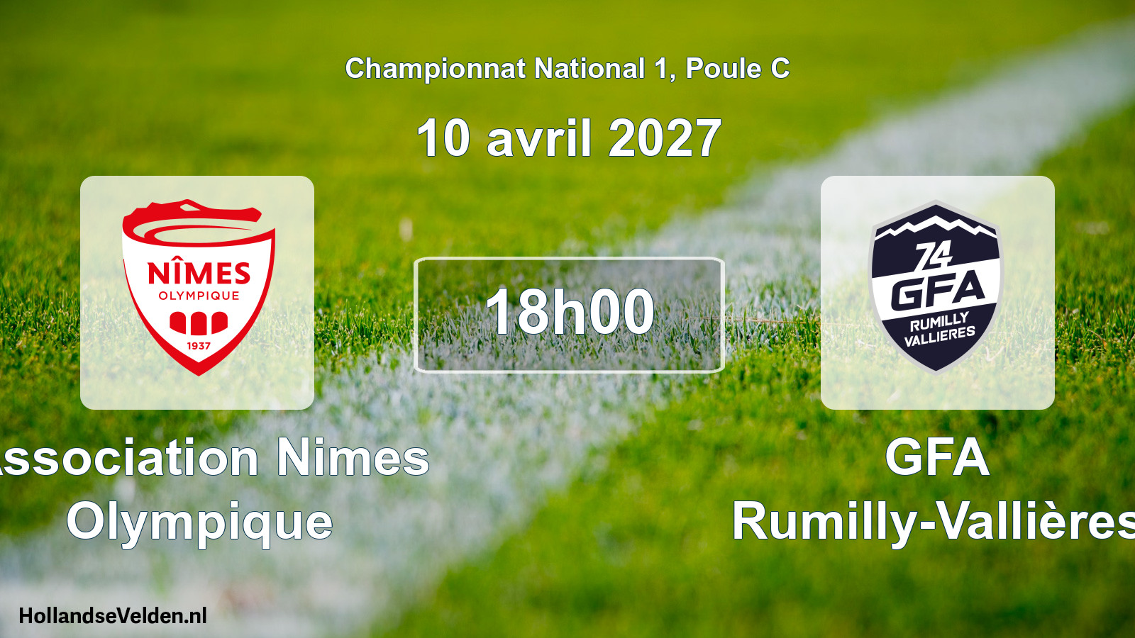 Scheduled Match: Association Nimes Olympique - GFA Rumilly-Vallières (10 April 2027)