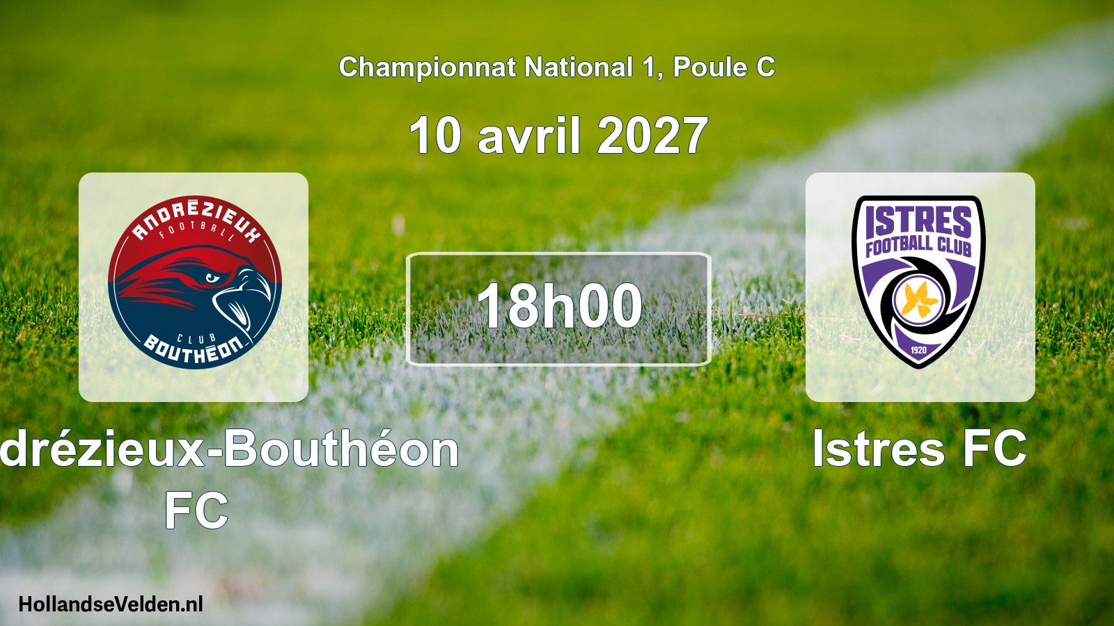 Match programmé: Andrézieux-Bouthéon FC - Istres FC (10 avril 2027)
