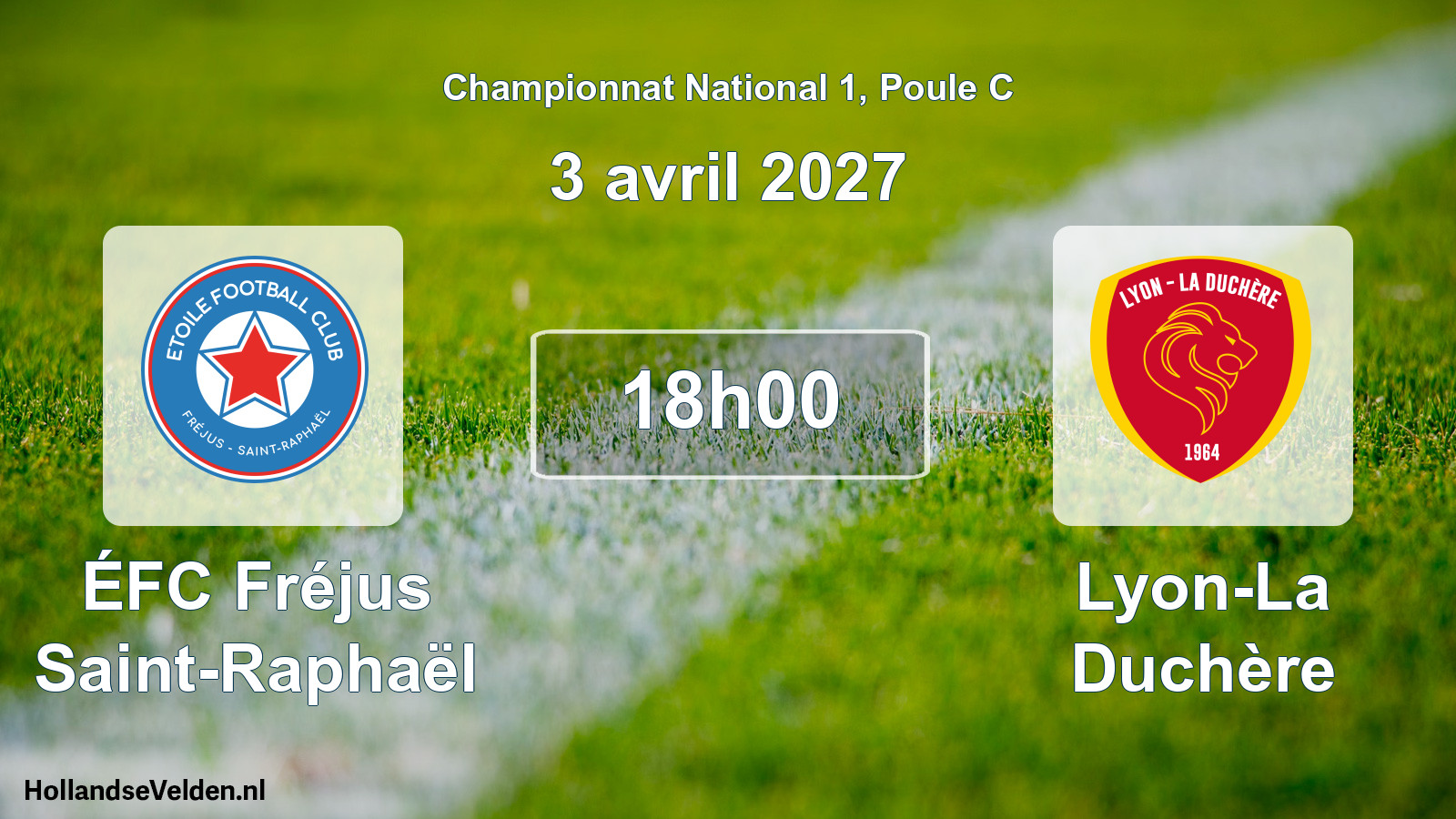 Scheduled Match: ÉFC Fréjus Saint-Raphaël - Lyon-La Duchère (3 April 2027)