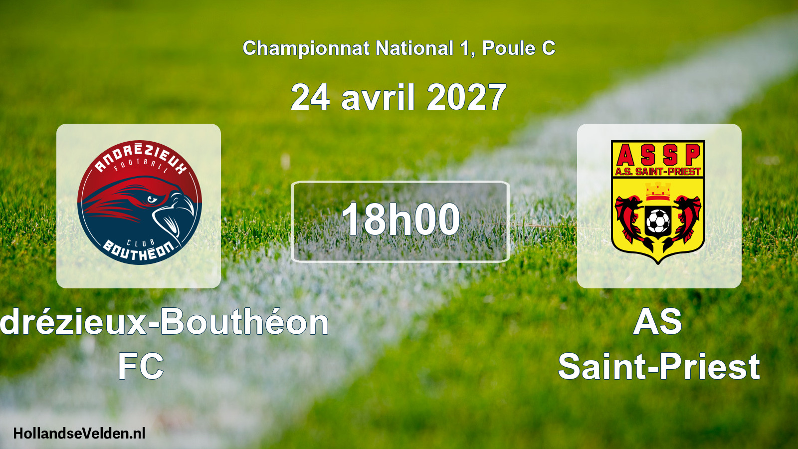 Scheduled Match: Andrézieux-Bouthéon FC - AS Saint-Priest (24 April 2027)