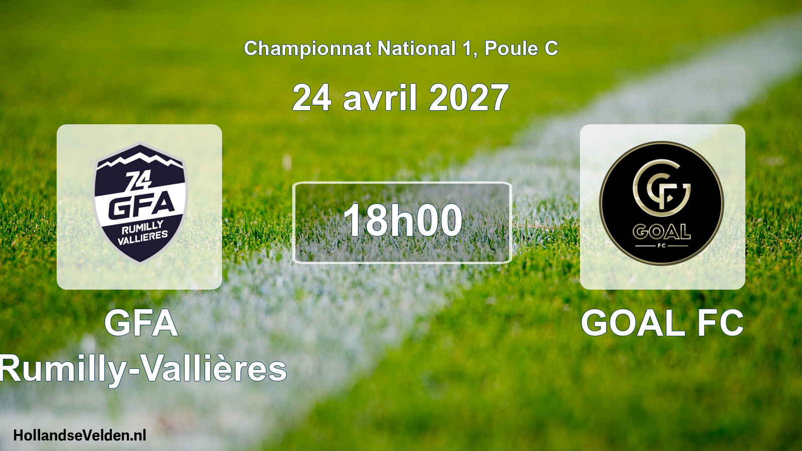 Scheduled Match: GFA Rumilly-Vallières - GOAL FC (24 April 2027)