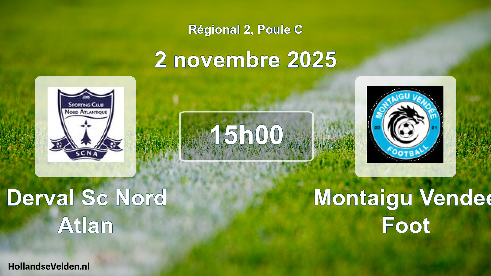 Geplande wedstrijd: Derval Sc Nord Atlan - Montaigu Vendee Foot (2 november 2025)