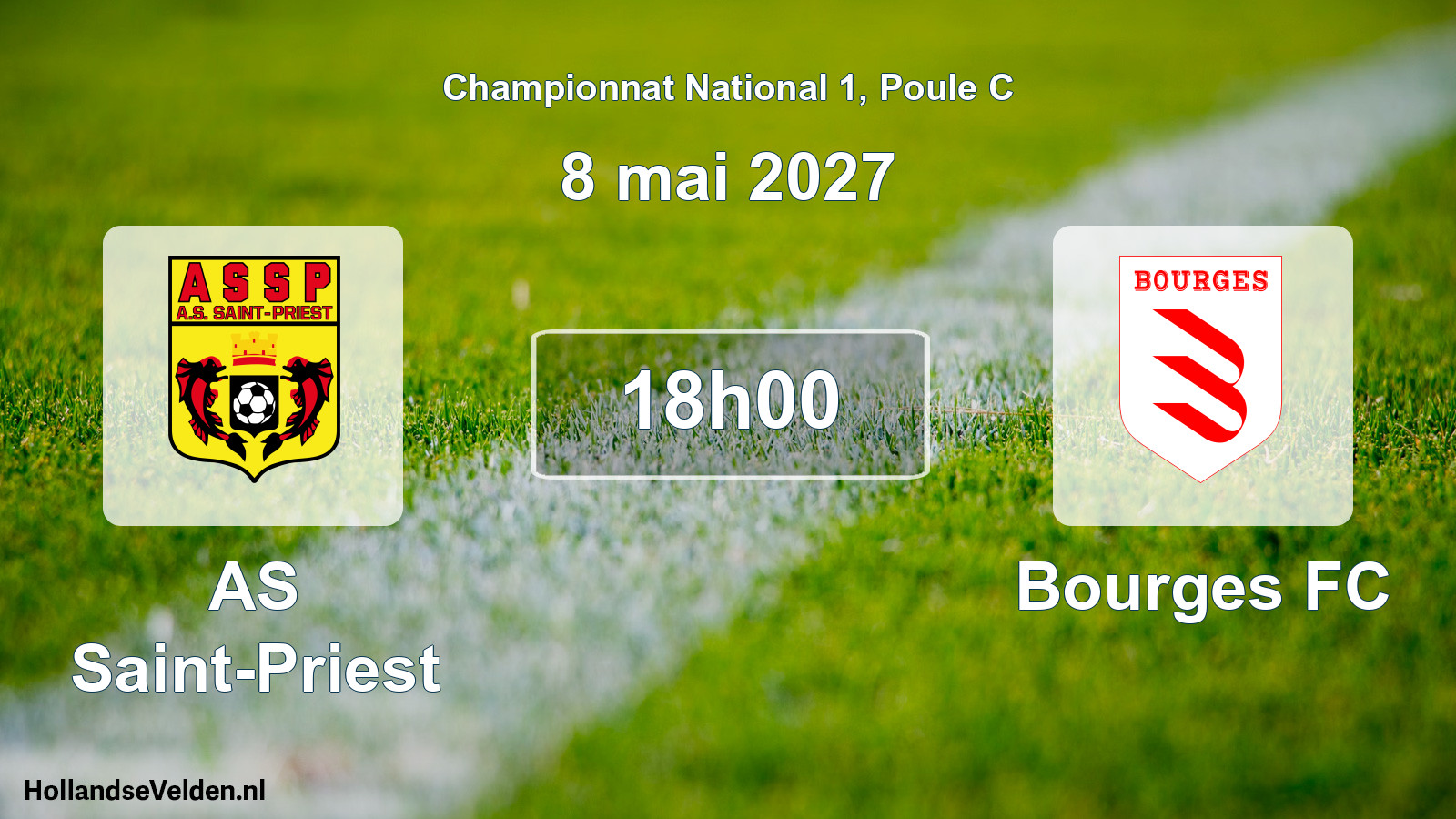 Match programmé: AS Saint-Priest - Bourges FC (8 mai 2027)