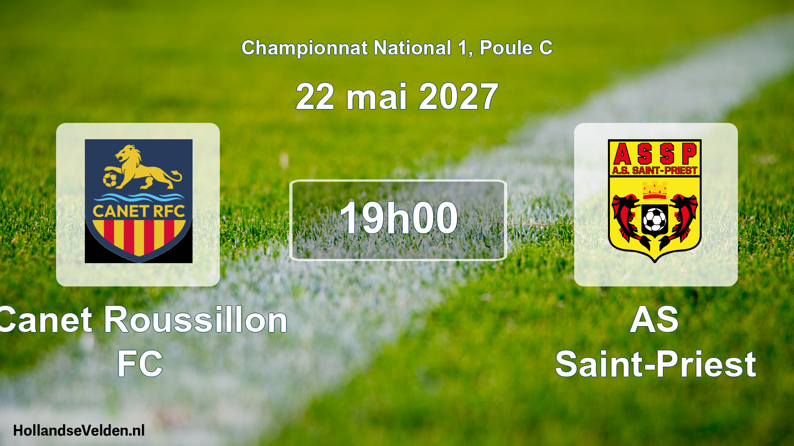 Scheduled Match: Canet Roussillon FC - AS Saint-Priest (22 May 2027)