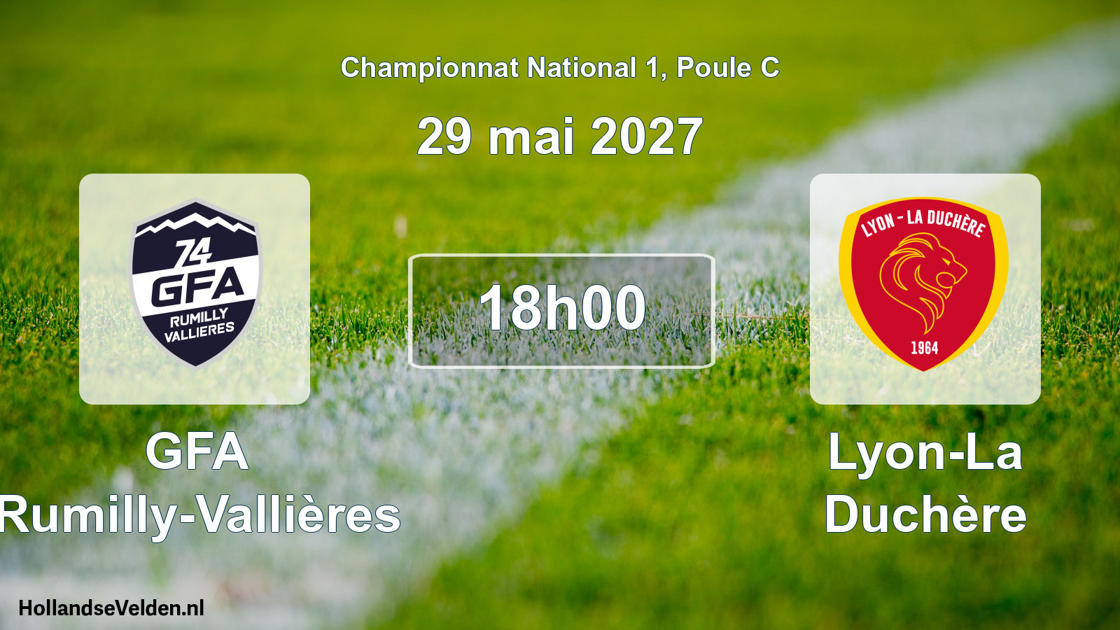 Scheduled Match: GFA Rumilly-Vallières - Lyon-La Duchère (29 May 2027)