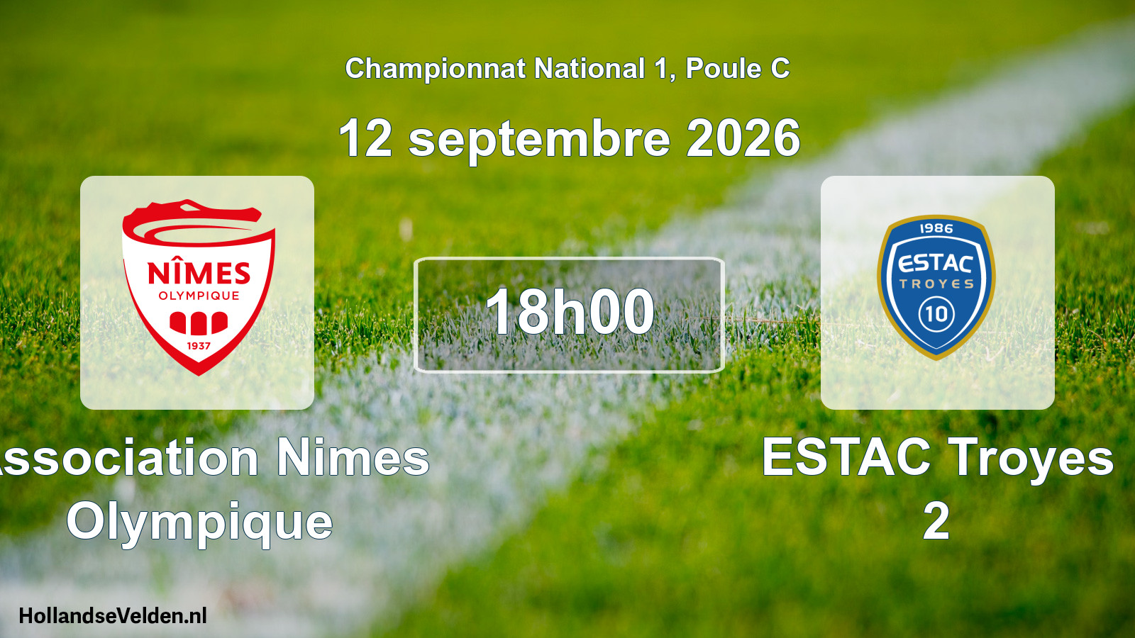 Scheduled Match: Association Nimes Olympique - ESTAC Troyes 2 (12 September 2026)