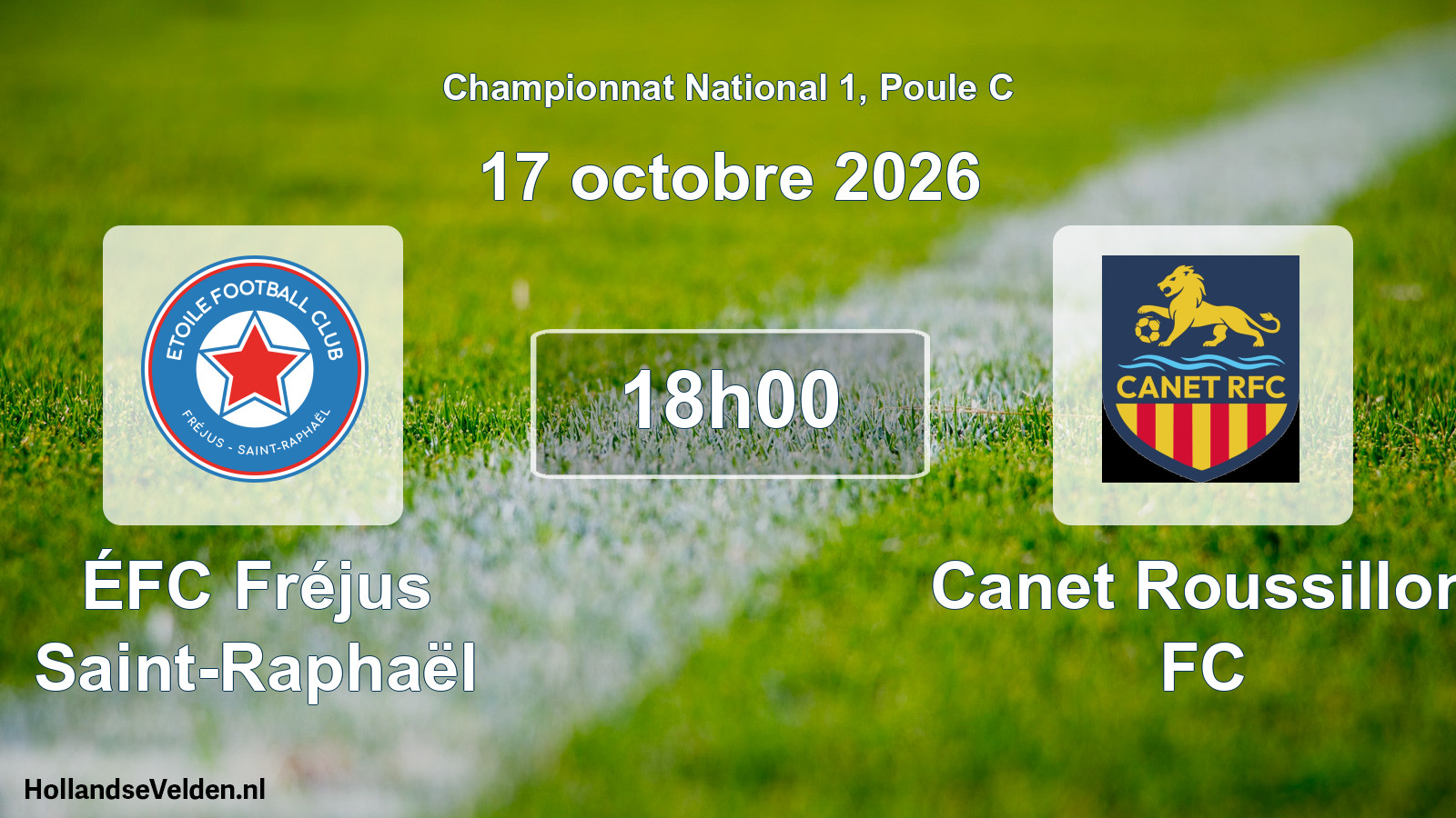 Scheduled Match: ÉFC Fréjus Saint-Raphaël - Canet Roussillon FC (17 October 2026)
