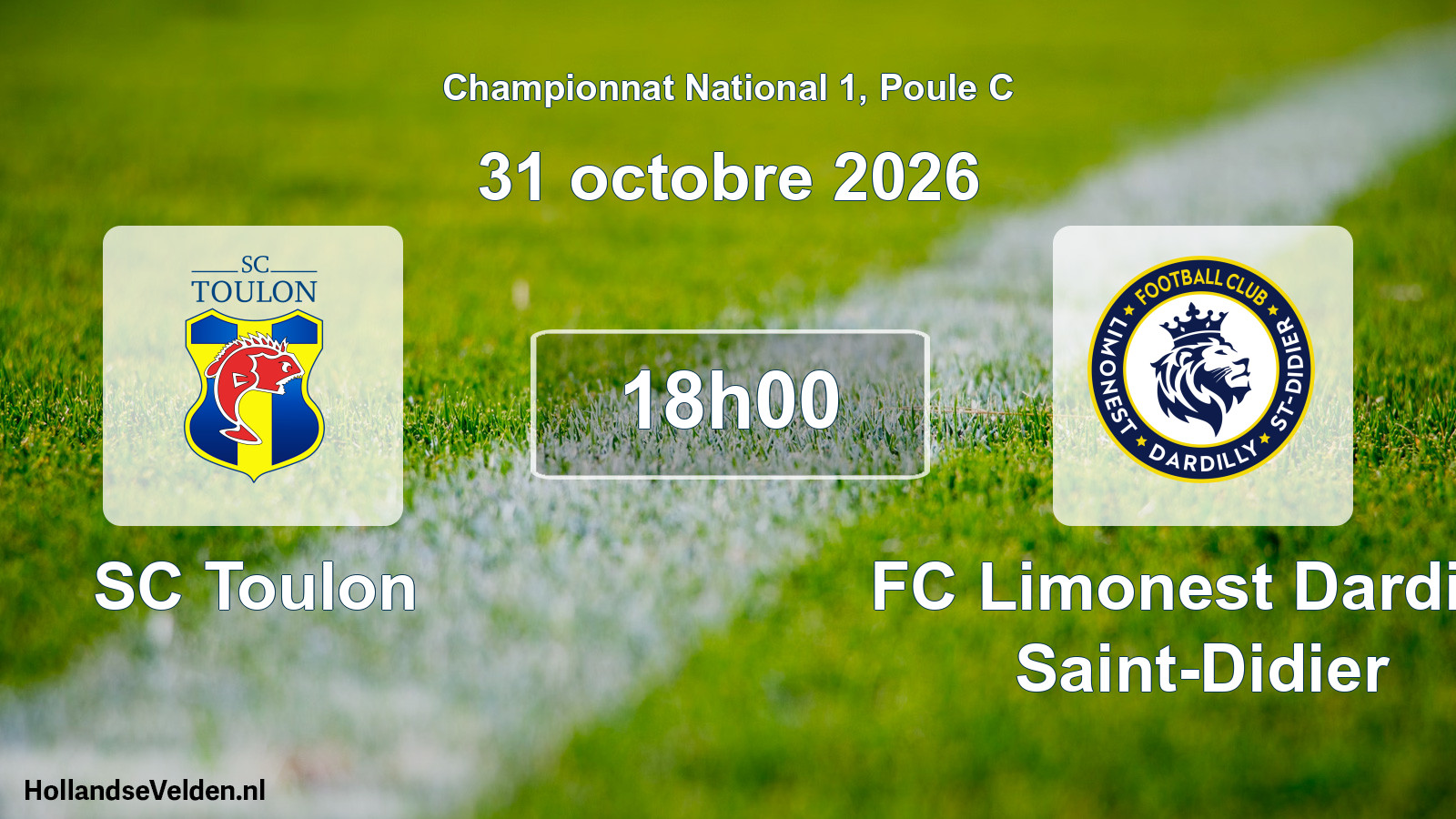 Scheduled Match: SC Toulon - FC Limonest Dardilly Saint-Didier (31 October 2026)