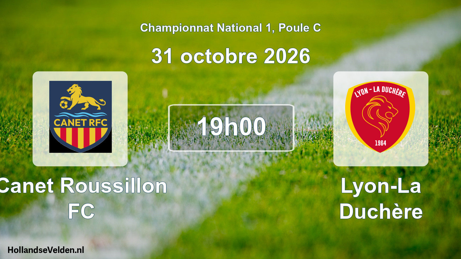 Scheduled Match: Canet Roussillon FC - Lyon-La Duchère (31 October 2026)