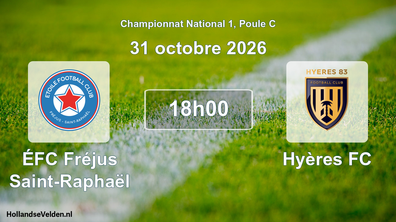 Scheduled Match: ÉFC Fréjus Saint-Raphaël - Hyères FC (31 October 2026)