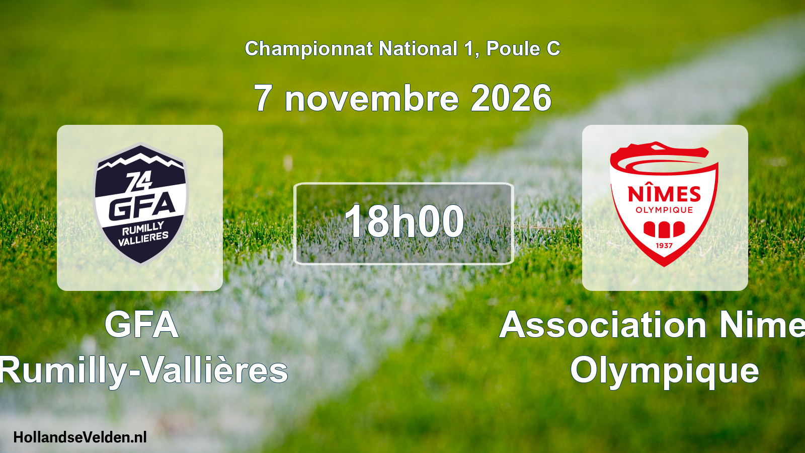 Scheduled Match: GFA Rumilly-Vallières - Association Nimes Olympique (7 November 2026)