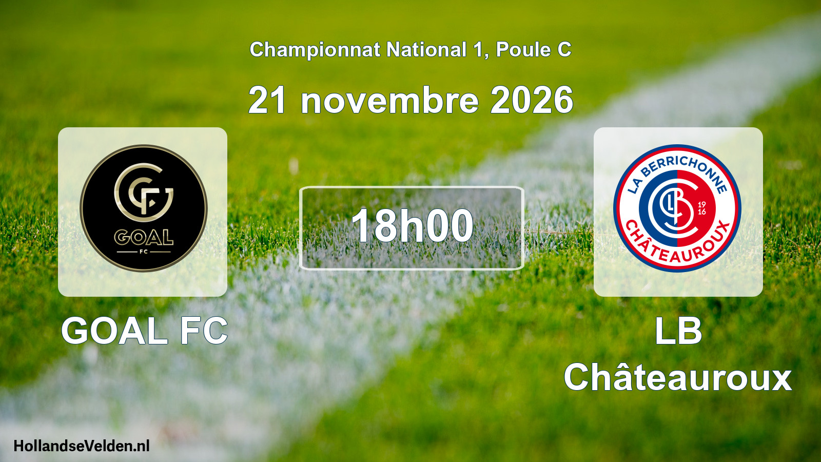 Scheduled Match: GOAL FC - LB Châteauroux (21 November 2026)
