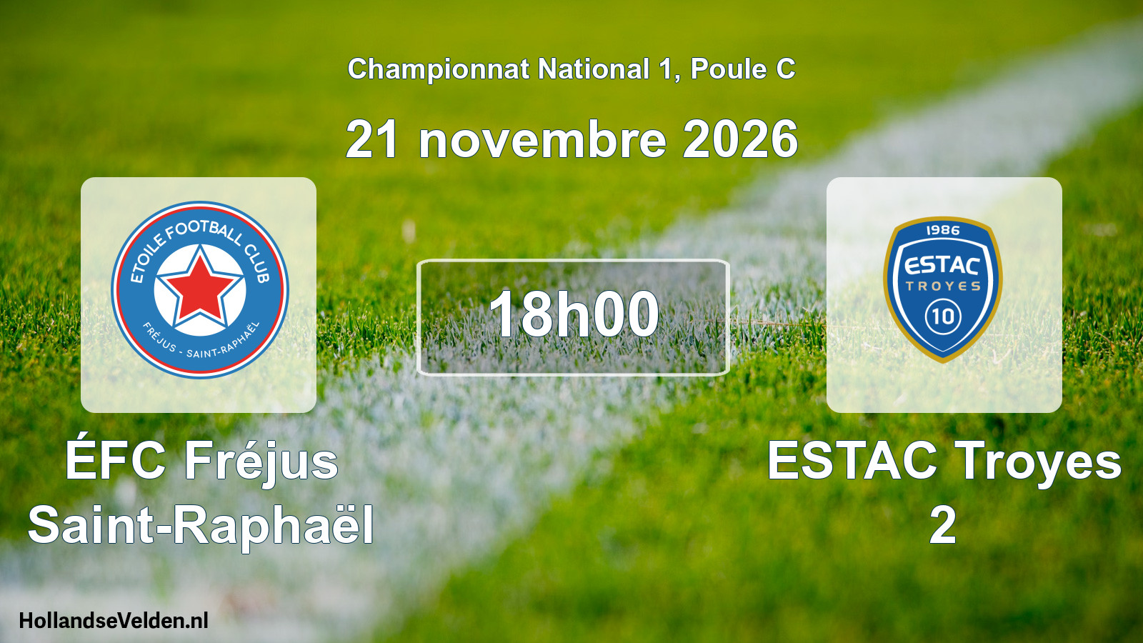 Geplande wedstrijd: ÉFC Fréjus Saint-Raphaël - ESTAC Troyes 2 (21 november 2026)