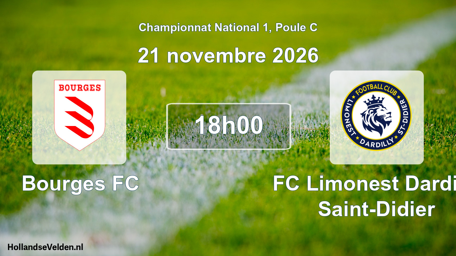 Match programmé: Bourges FC - FC Limonest Dardilly Saint-Didier (21 novembre 2026)