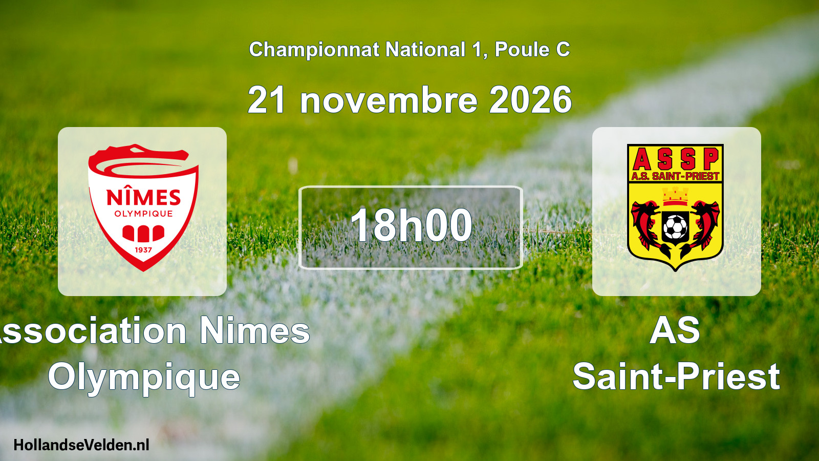 Scheduled Match: Association Nimes Olympique - AS Saint-Priest (21 November 2026)