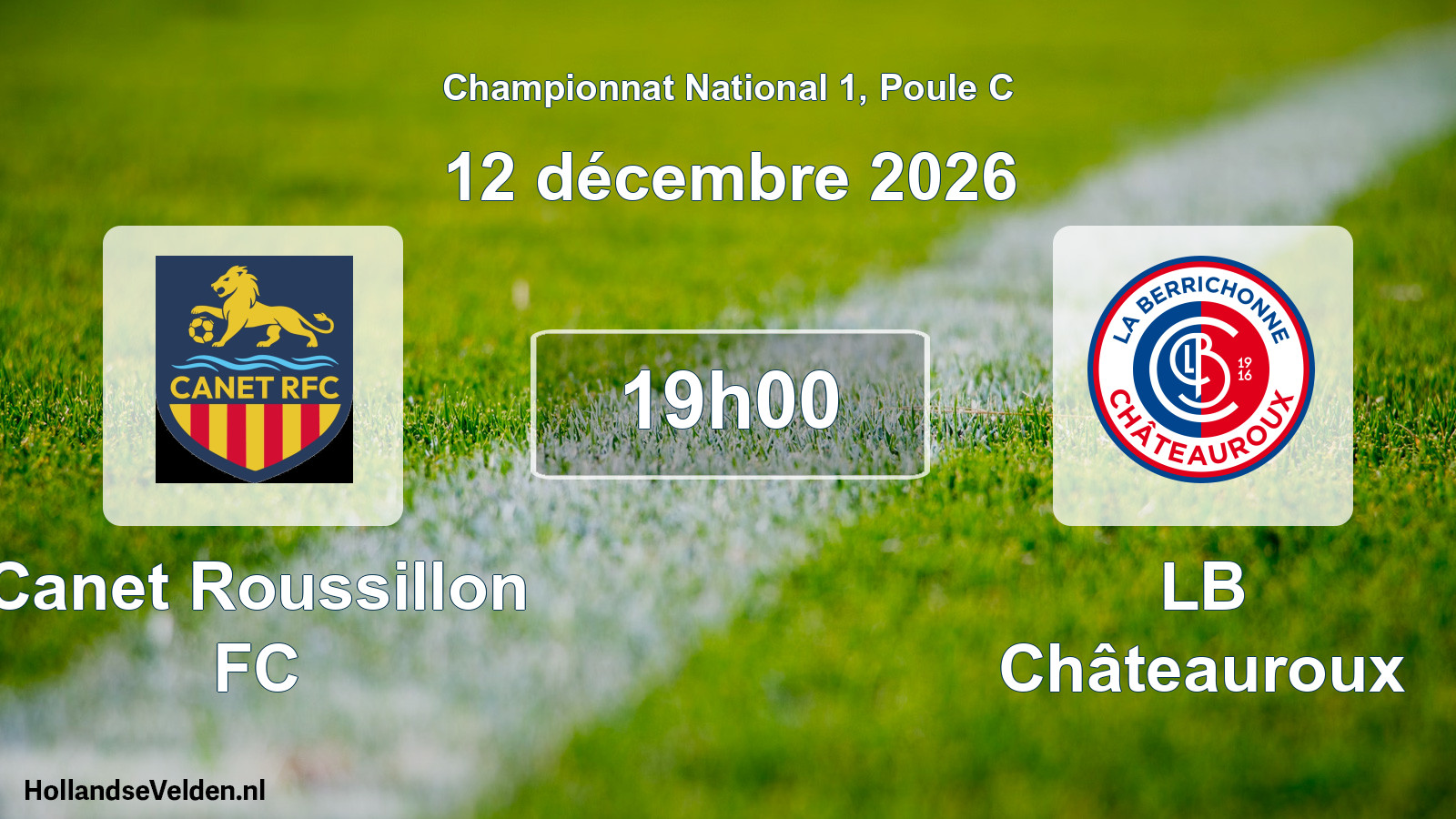 Scheduled Match: Canet Roussillon FC - LB Châteauroux (12 December 2026)