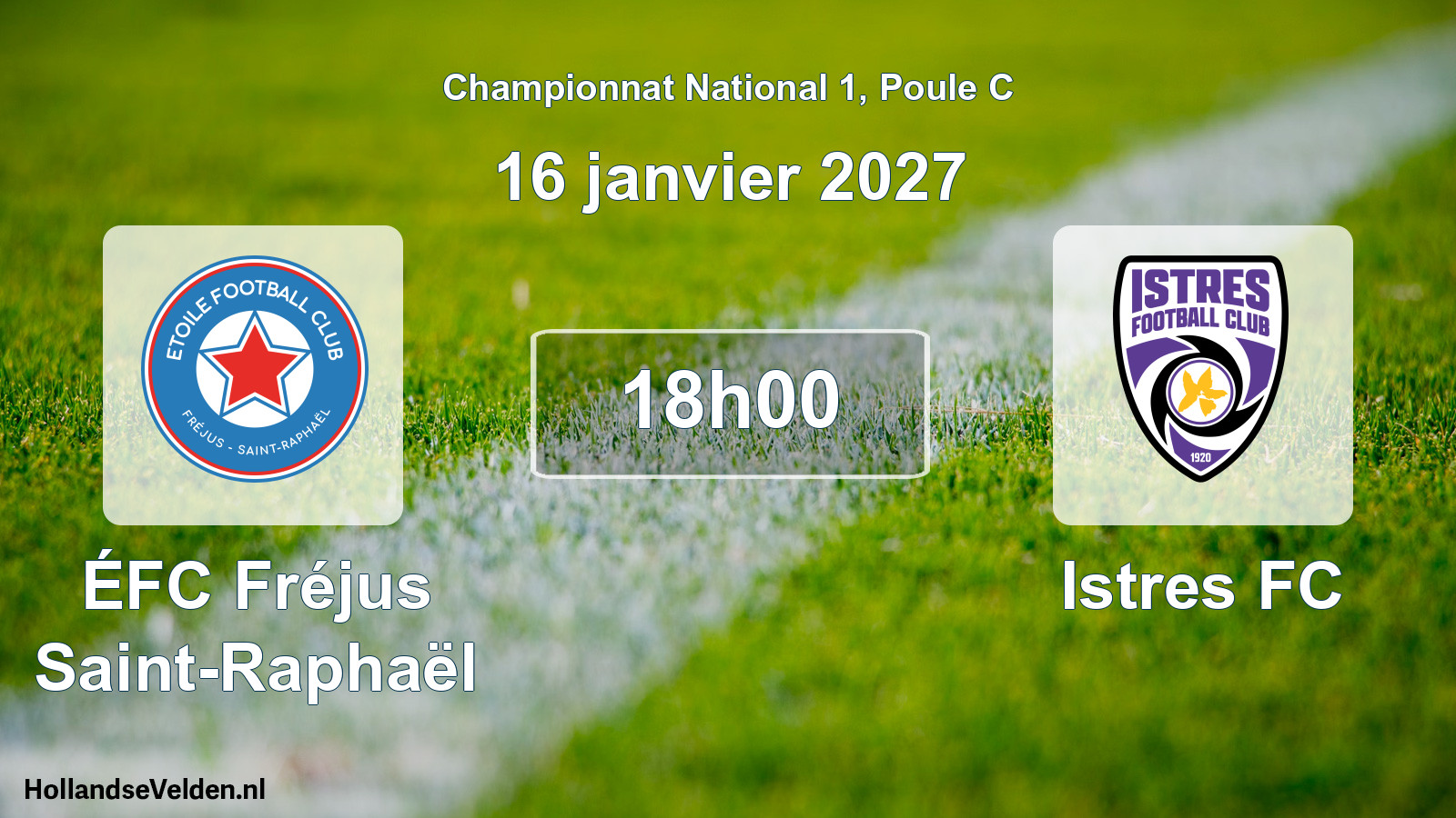 Geplande wedstrijd: ÉFC Fréjus Saint-Raphaël - Istres FC (16 januari 2027)
