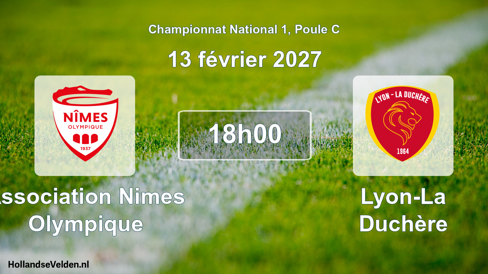 Scheduled Match: Association Nimes Olympique - Lyon-La Duchère (13 February 2027)